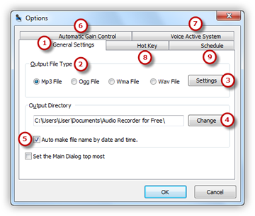 Adjust Recording Settings