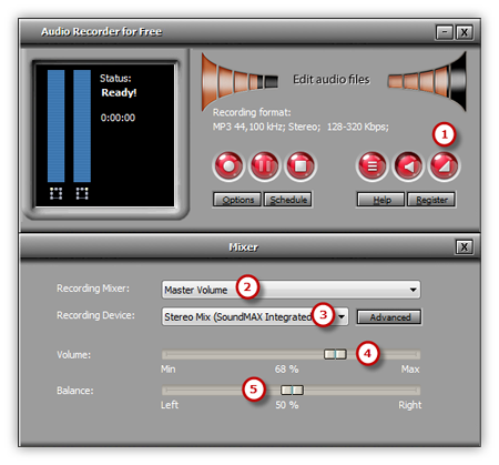 Select Recording Device and Sound Source