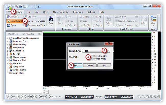 Activate Audio Recorder Window