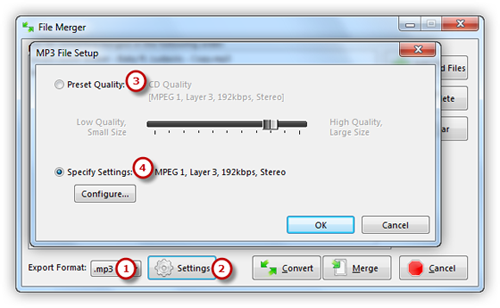 Specify Output Settings