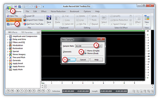 Activate Audio Recorder Window