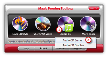 Launch Audio CD Burner