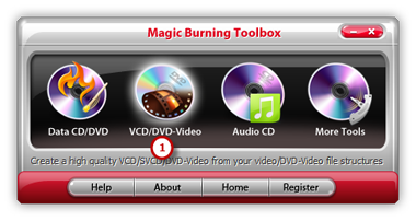 Launch VCD/DVD-Video Burner