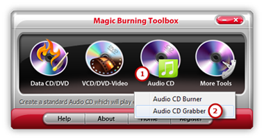 Launch Audio CD Grabber